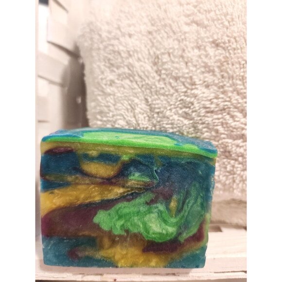 Handmade Lime Glycerin Soap Bar – Decorative Art Soap Gift, Natural Scented - Picture 8 of 10